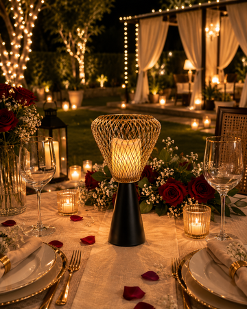 The Gilded Weaver Candle Holder