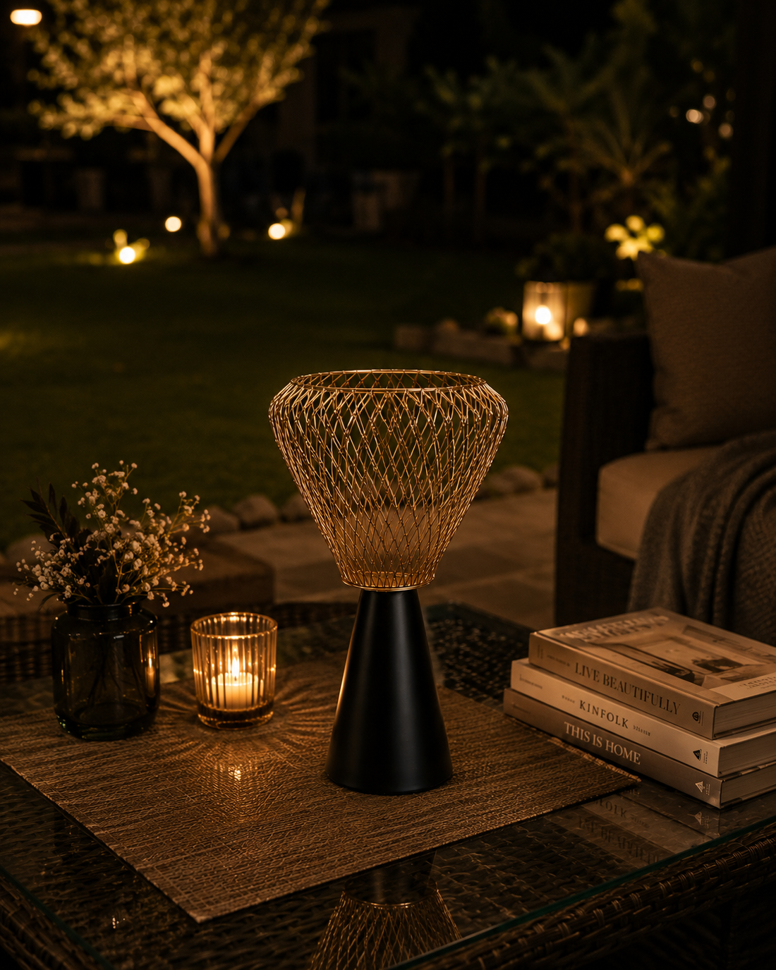 The Gilded Weaver Candle Holder