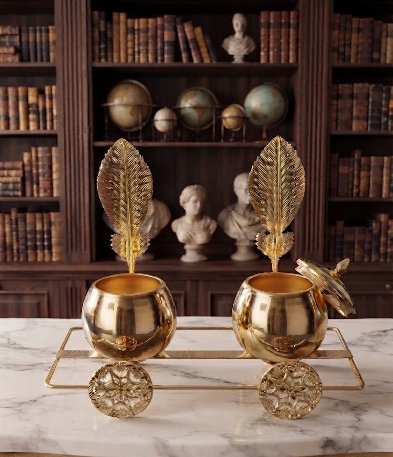Celestial Leaf Carriages Candle Holder