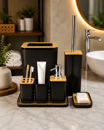 6 PCS BATHROOM ACCESSORIES SET