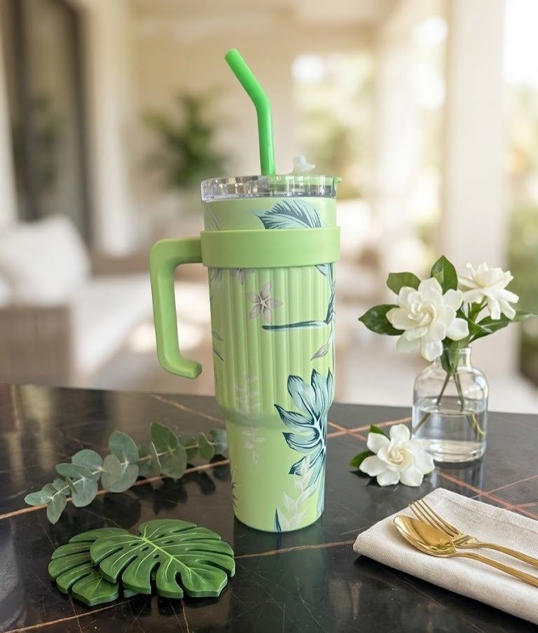 Monstera Leaf 40oz Insulated Tumbler