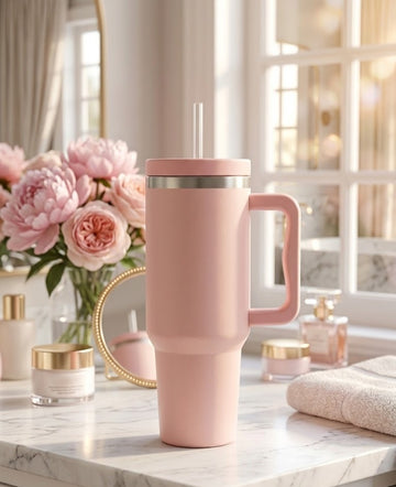 Blush Pink 40oz Luxury Travel Tumbler