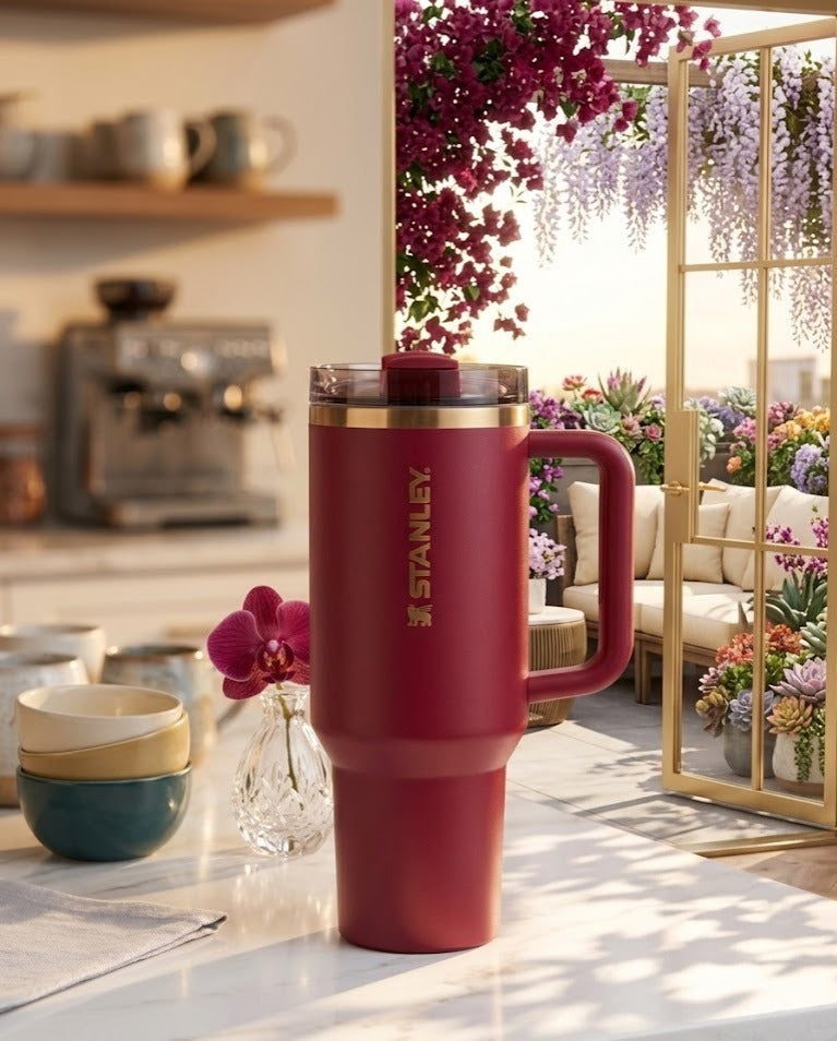 Iconic Stanley Insulated Tumbler – Garnet Red