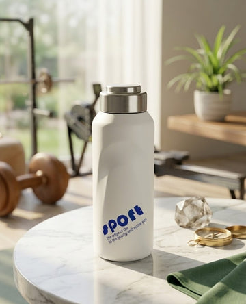 Sport Insulated Stainless Steel Water Bottle – Matte White
