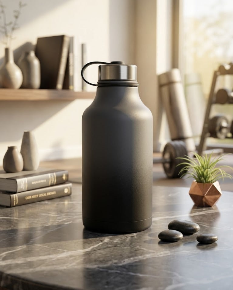 Matte Black Gradient Insulated Growler/Flask