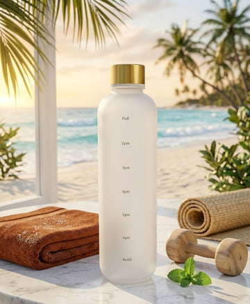 Motivational Time-Marker Water Bottle