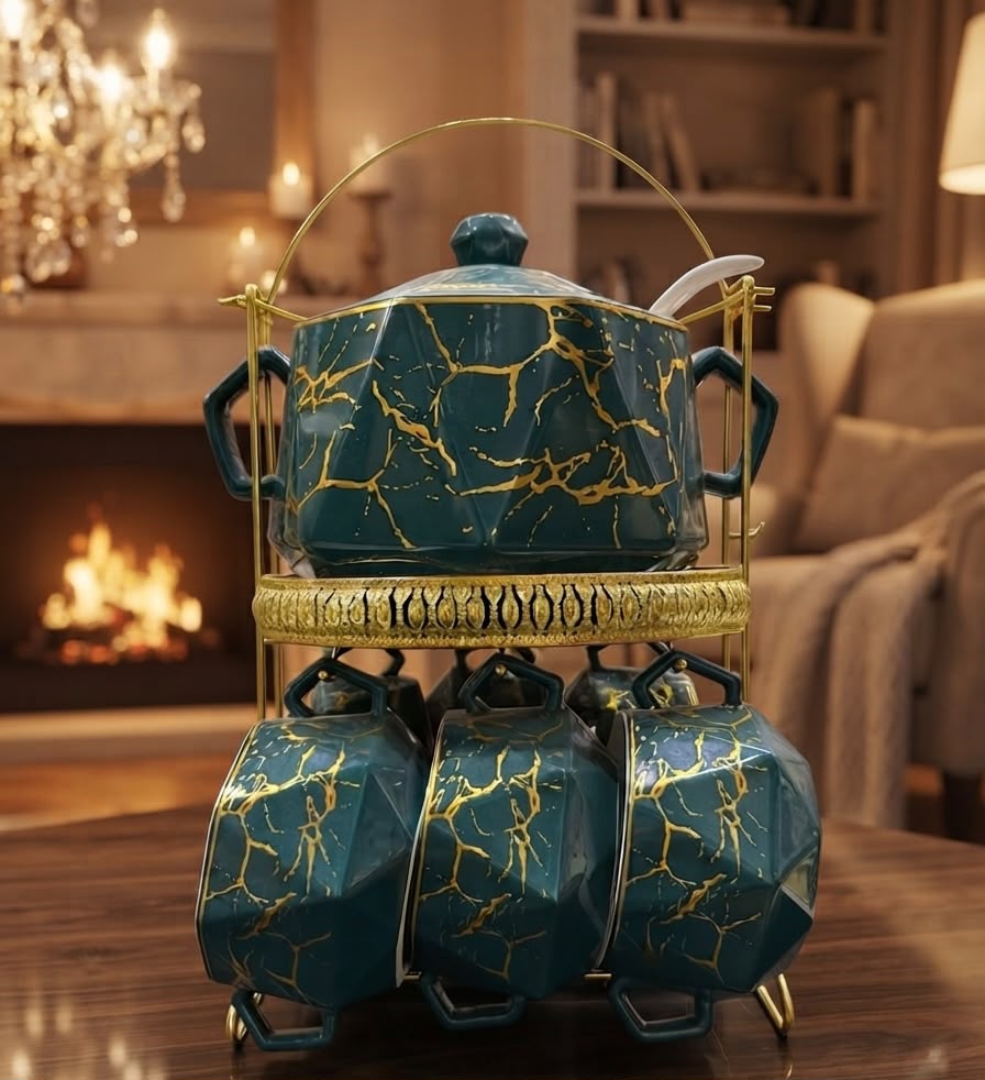 The Emerald Marble Soup Set