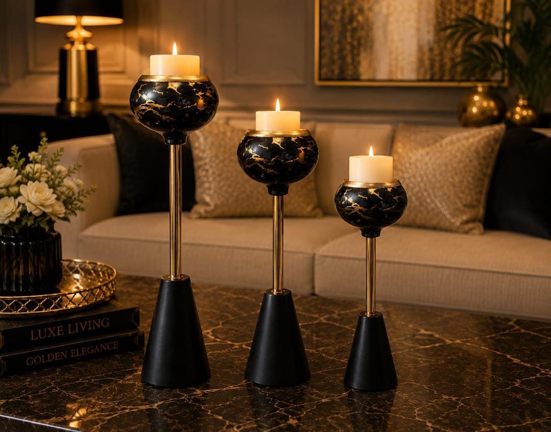 The Gilded Marble Candle Tower