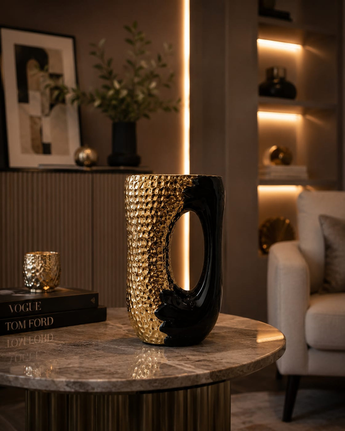 Noir Aura vase