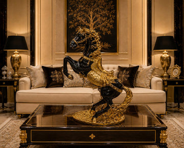The Royal Rearing Stallion Statue