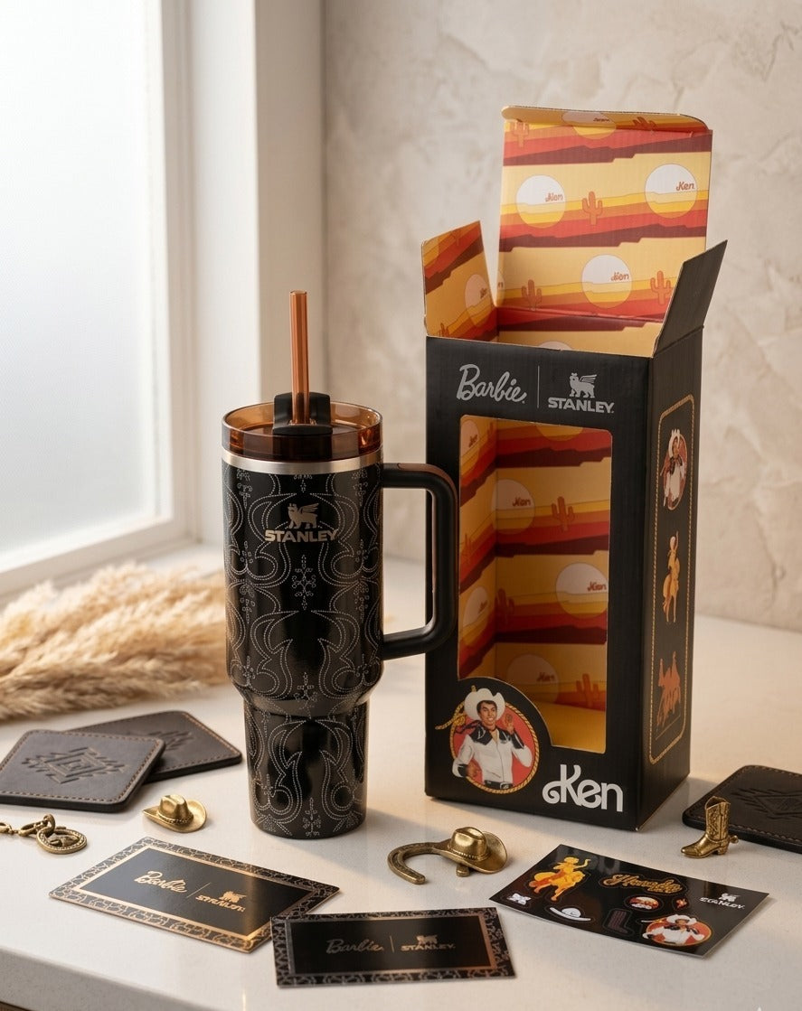 Stanley x Barbie Limited Edition 40 oz Quencher H2.0 – The Western Ken™ Edition