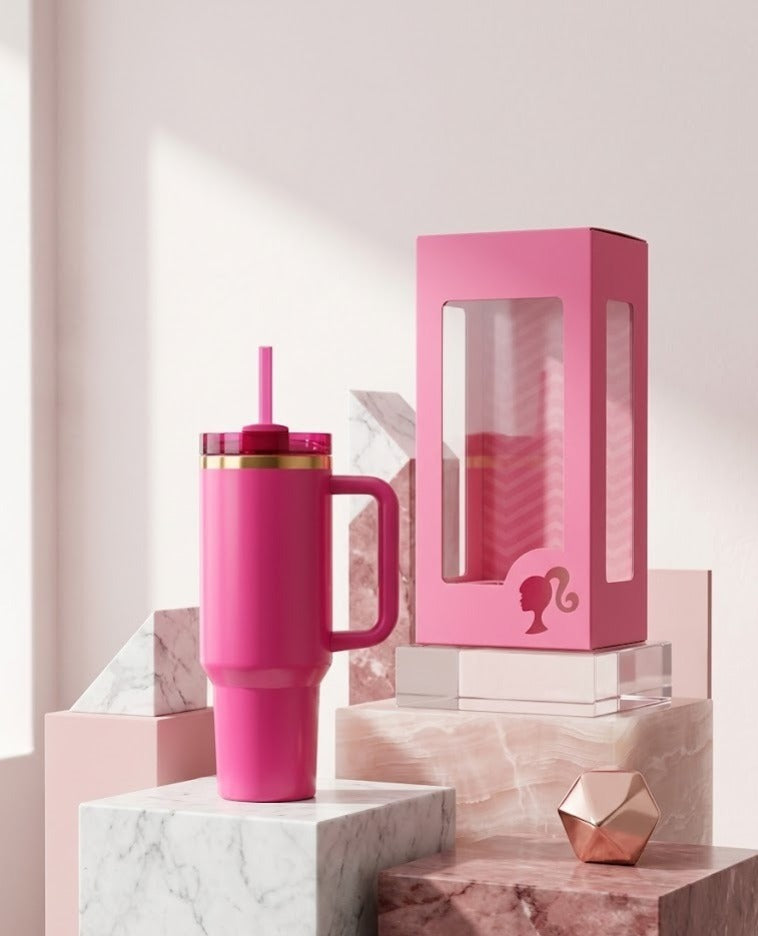 Barbie x Stanley Tumbler ICON Tumbler 40 oz Quencher NEW Pink Limited Edition