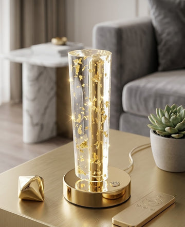 Crystal Table Lamp Touch Light, LED Night Lights USB rechargeable Cordless Lamp Bedside Desk Lamp,for Living Room/Bedroom/Office