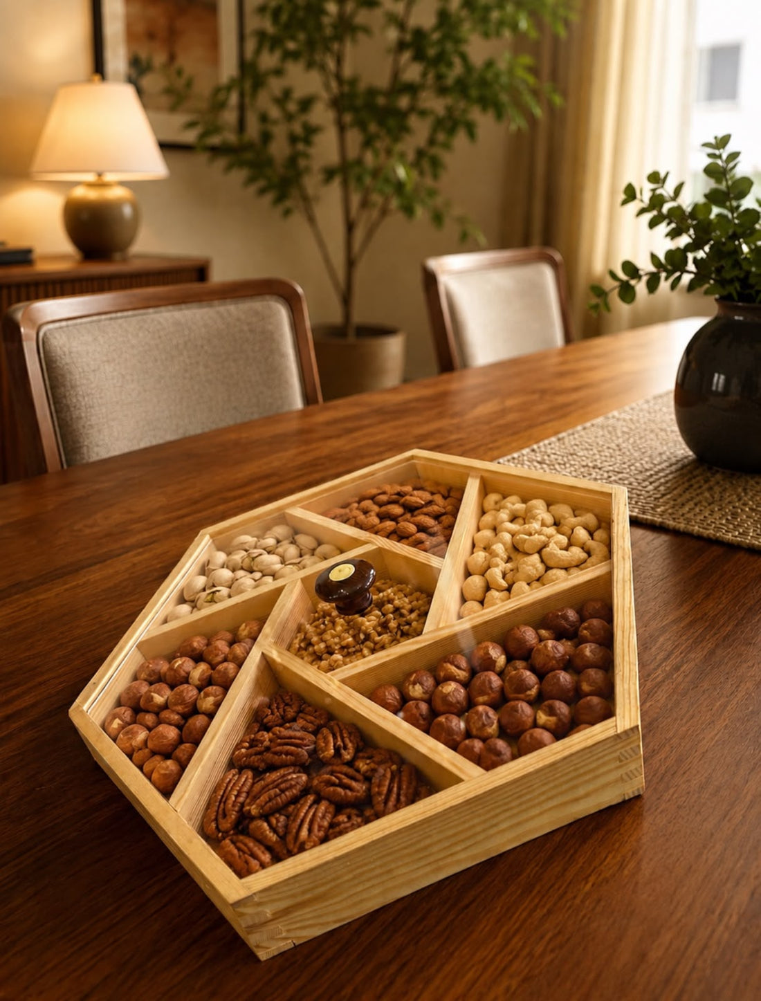 Luxury Divided Snack Box With 7 Compartments