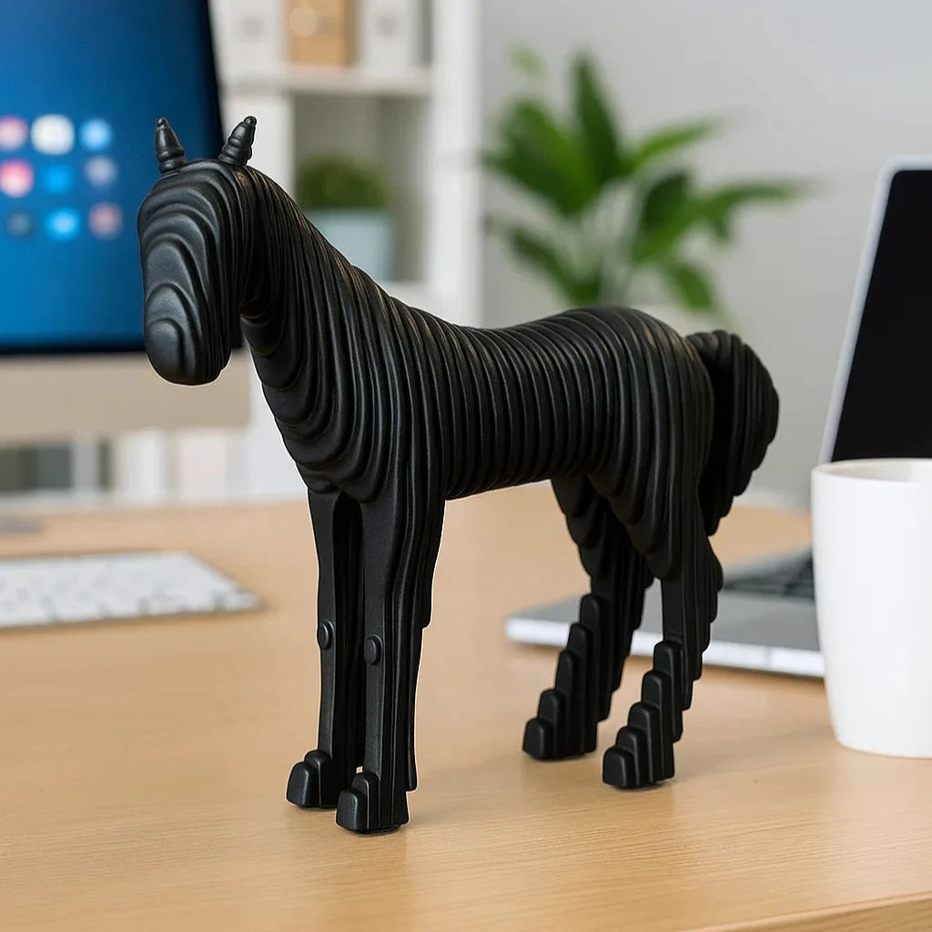 Artistic 3d Horse Sculpture Modern Decorative Showpiece