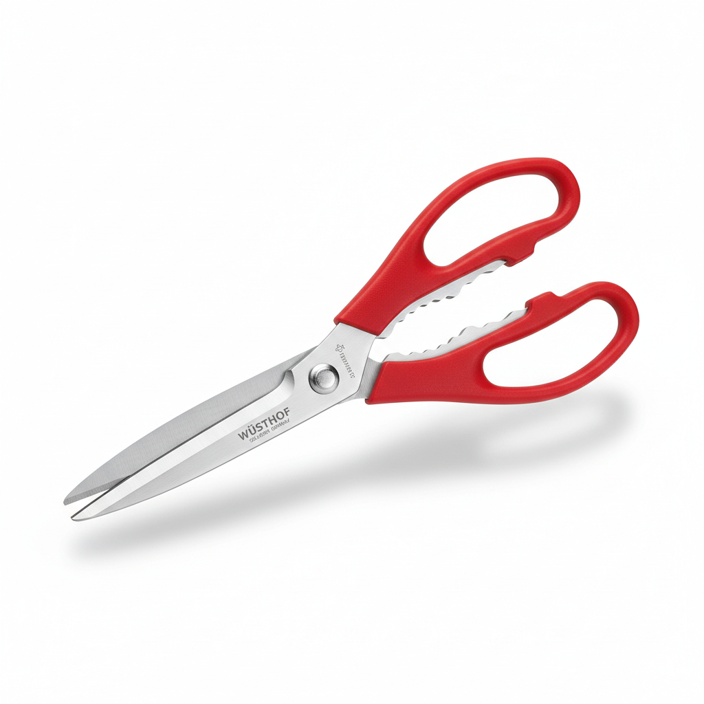 Wüsthof kitchen scissors 5558R, red